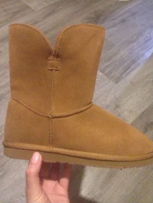 Женские  уггиНатуральная замша