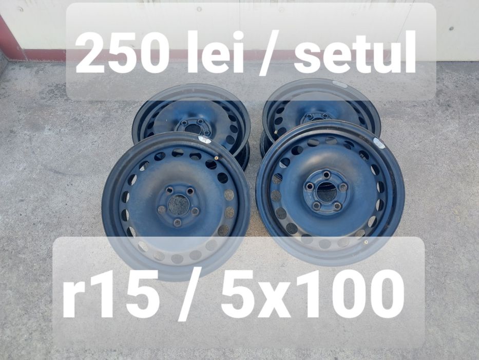 Jante tabla r15/ gama Vw Audi Skoda Seat / 5x100