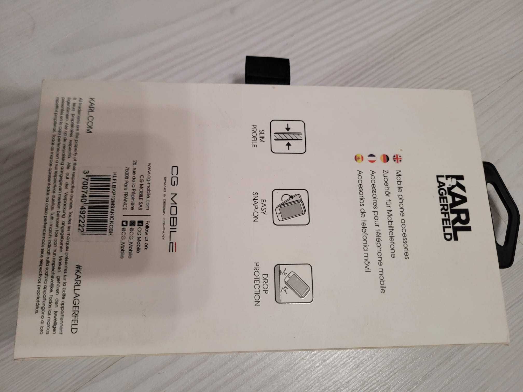 Husa Karl Lagerfeld Saffiano K&C Heads Book iPhone 12-12 Pro, 99 Lei