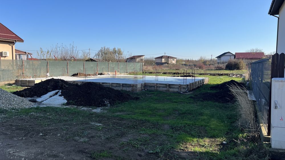 Teren Saftica - Dumbraveni cu fundatie si autorizatie de constructie