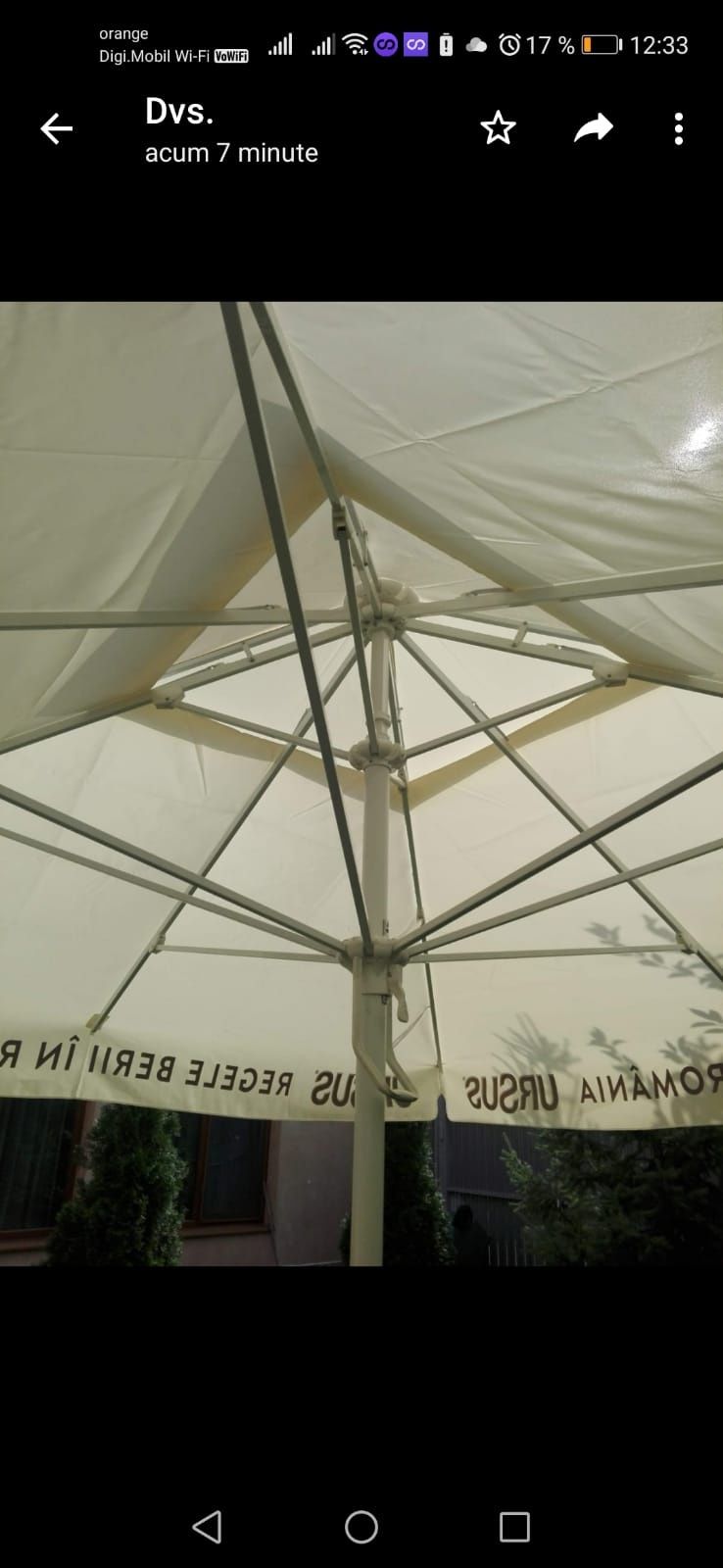 Umbrela   terasa /gradina /umbrele profesionale