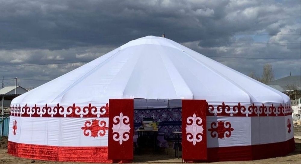 Юрта мен Шатыр аренда қазан ошақ титан оформление домалақ стол стулья