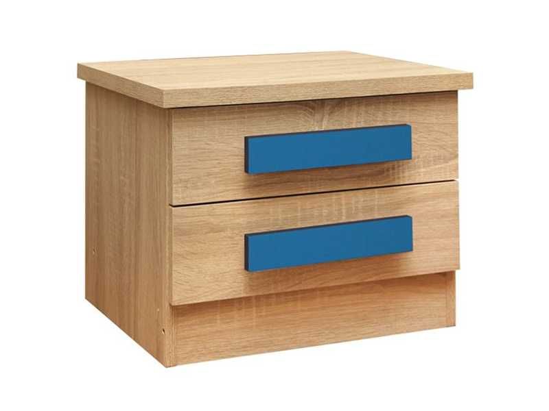 Нощно шкафче, Playroom Sonama-Blue, Син, Розов, Пдч, 40х48х39см.