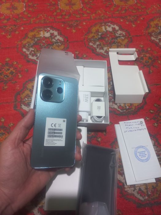 Redmi note 14 6/128 GB yangi Sim karta qòyilmagan  1 kunlik tel