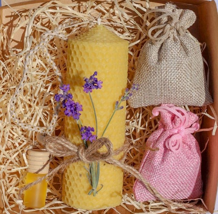 Set pachet aromat cu lavanda.