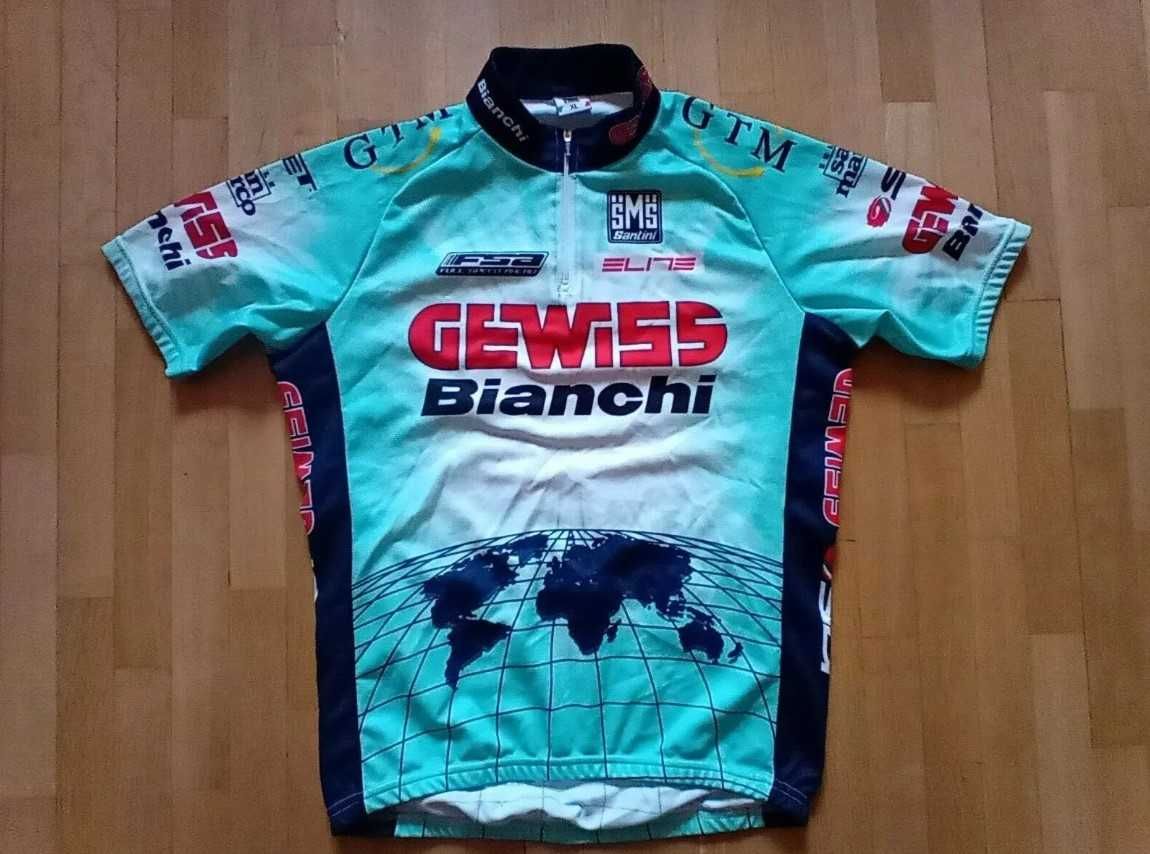 Колездене джърси Castelli Santini Bianchi Nike Tour de France оригинал