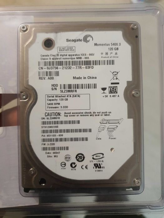 Hdd laptop 120 gb