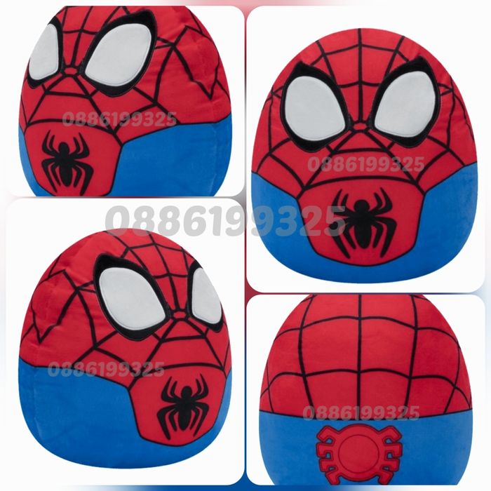 Голяма плюшена играчка Скуиши Възглавница Пуф Спайдърмен, Коте, Бухал