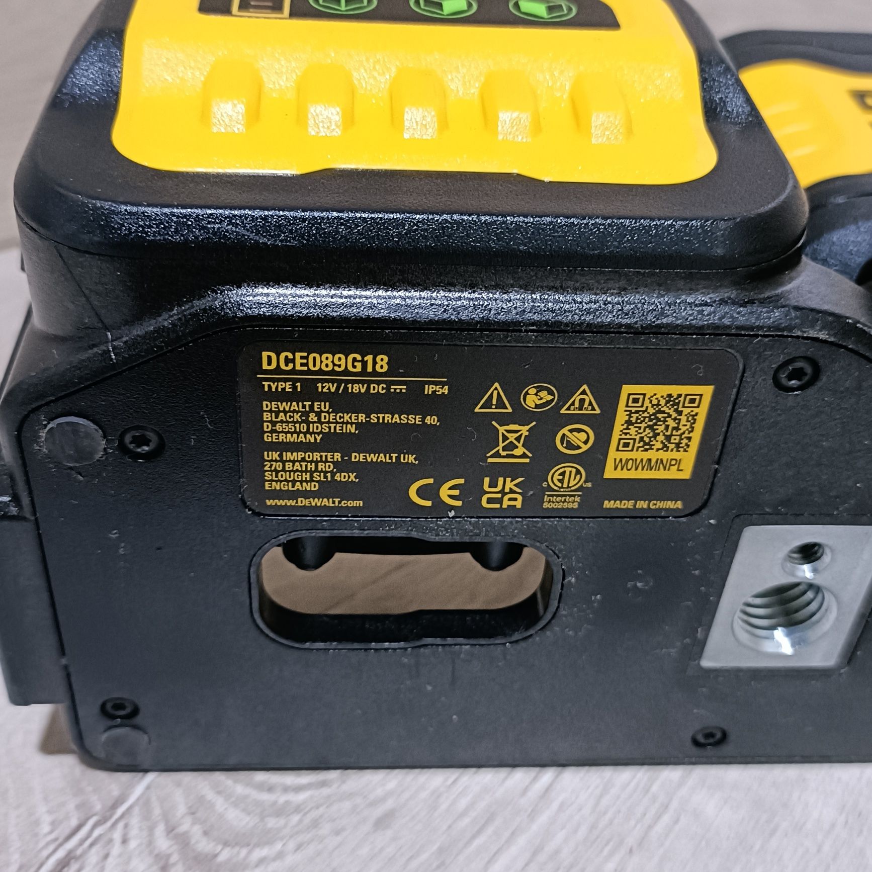 Laser dewalt DCE089G18 18V