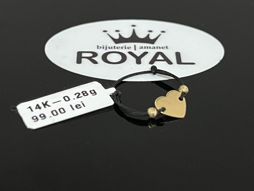 Bijuteria Royal CB : Inel cu snur aur 14k 0,28 grame