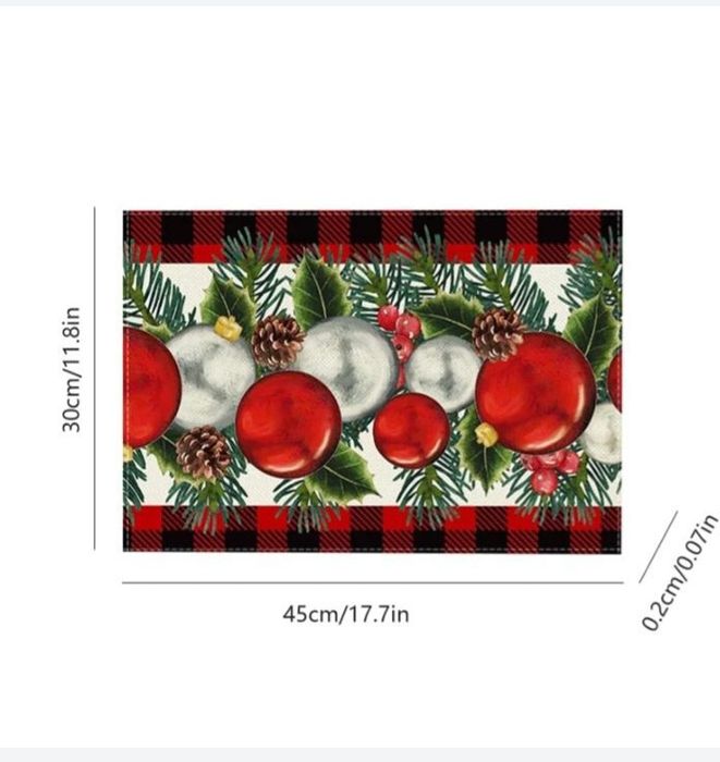 Новогодние подтарельники. Набор 12 штук.