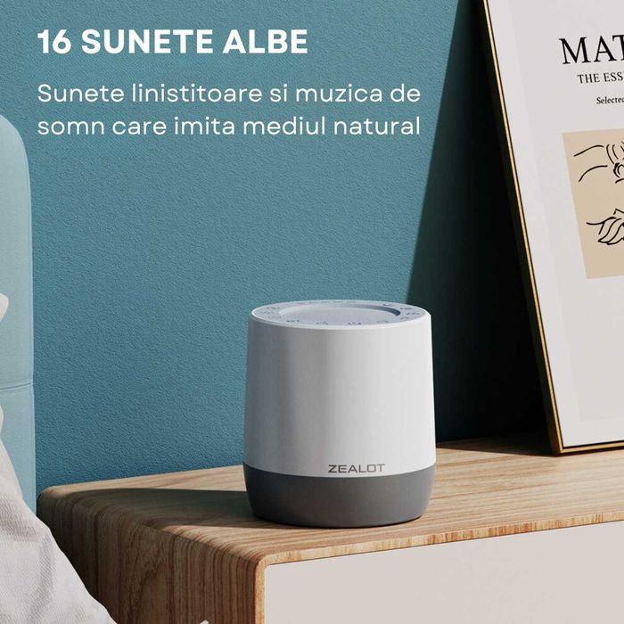Dispozitiv Sunete Albe, pentru copii/adulti,Difuzor portabil Bluetooth