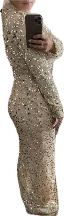 Rochie de seara aurie marimea M