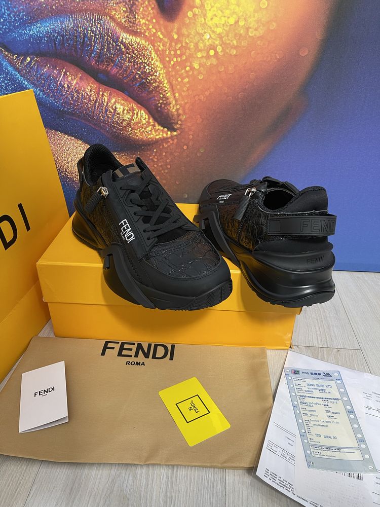 Adidasi Fendi piele naturala colectie noua Full Box