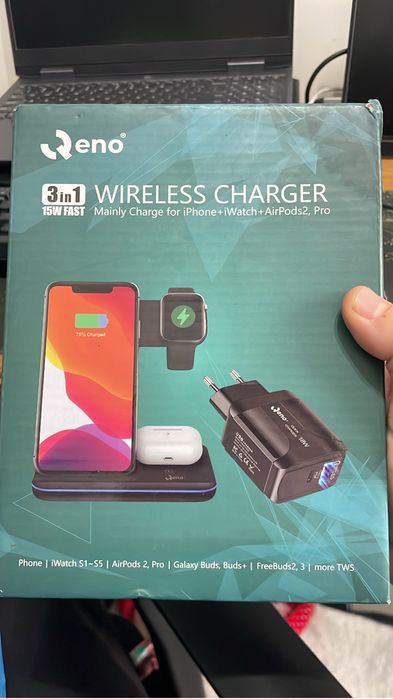 Statie incarcare iPhone, iWatch + AirPods