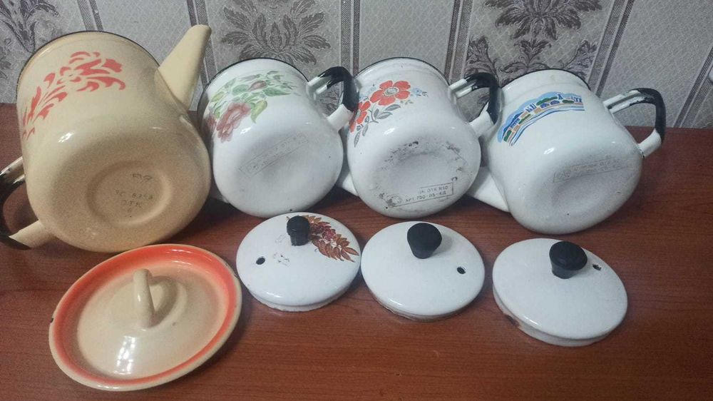 Чайники СССР эмалированные