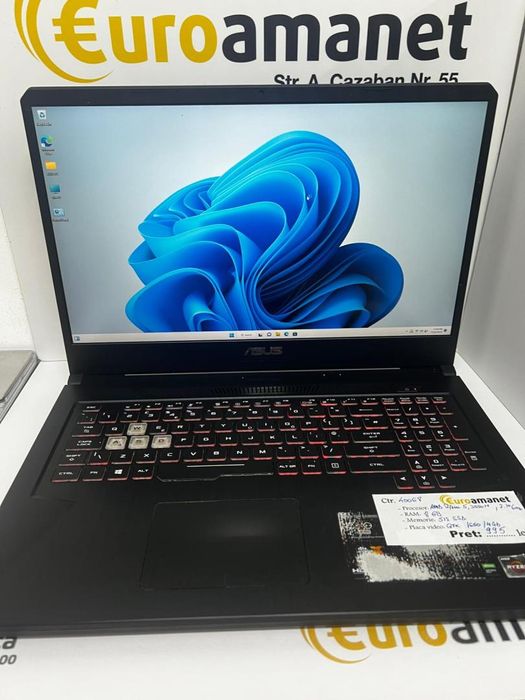 Laptop Gaming ASUS TUF FX705DT procesor AMD Ryzen 5-3550H -I-