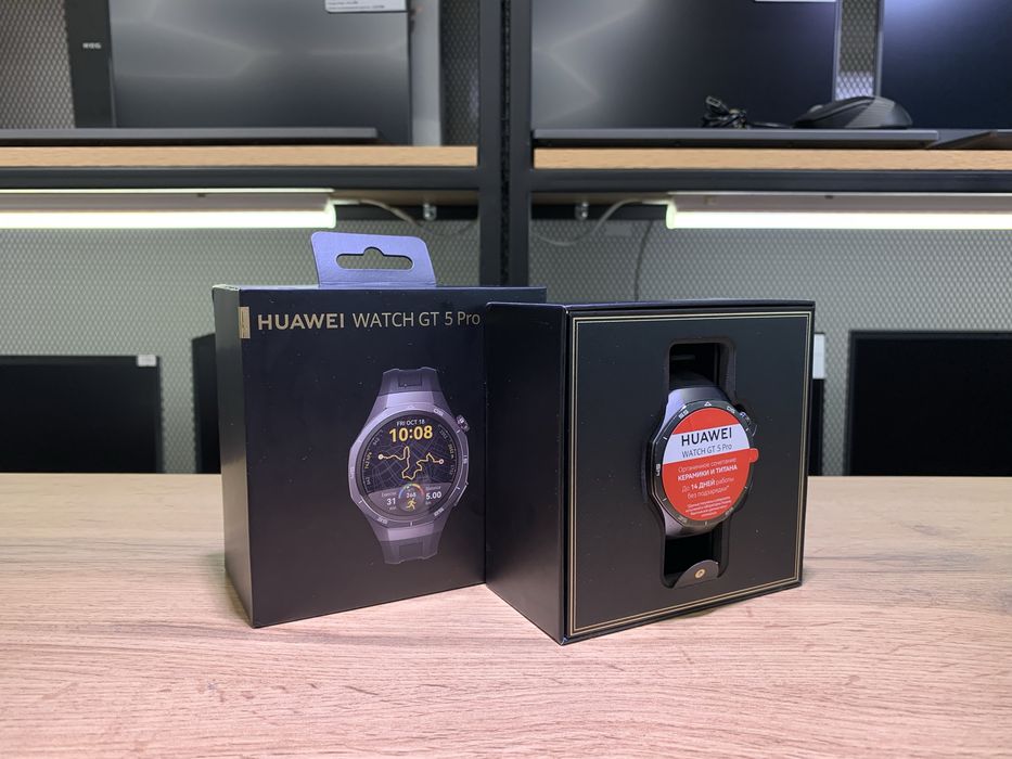 Huawei Watch GT 5 Pro 46 mm, черный, в отличном состоянии, 10670/А10