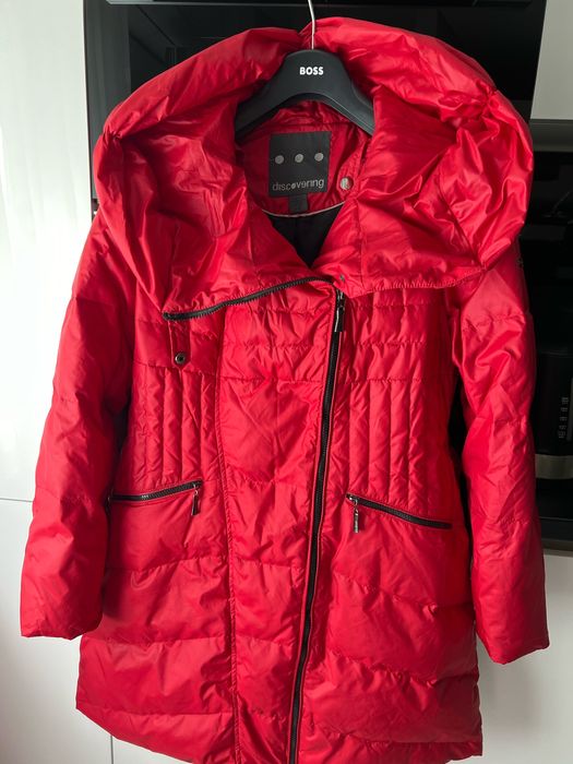 Parka rosie de damă nr.XL(42/44)originala"Discovery"