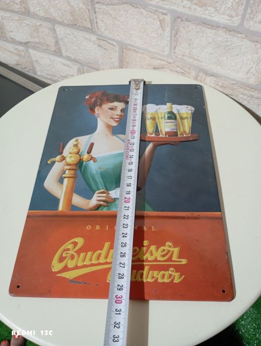 Стара метална табела Будвайзер