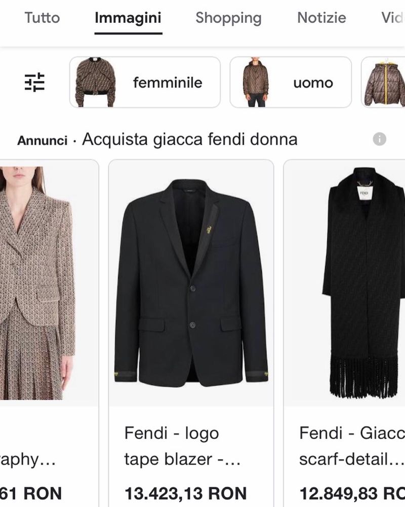 Sacou dama FENDI