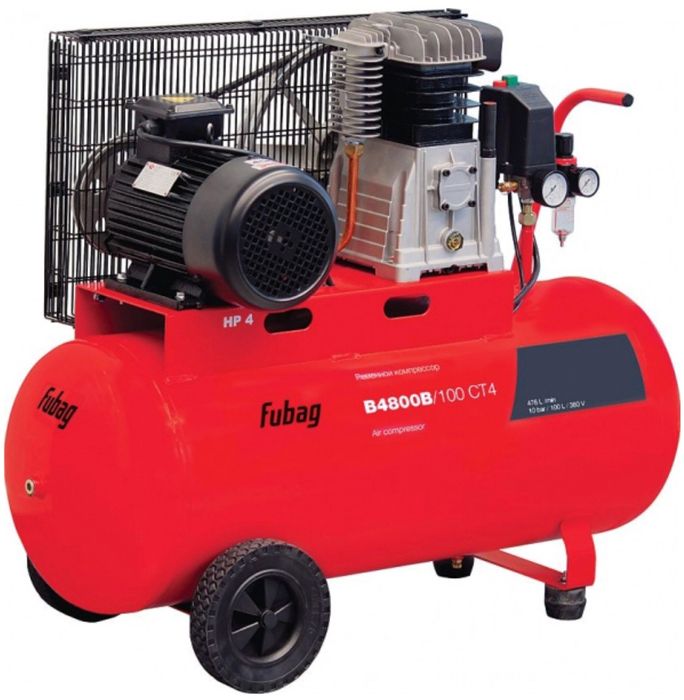 Компрессор FUBAG B4800B/100 СТ4 (480л/мин, 100л, 10бар, 3.0кВт)