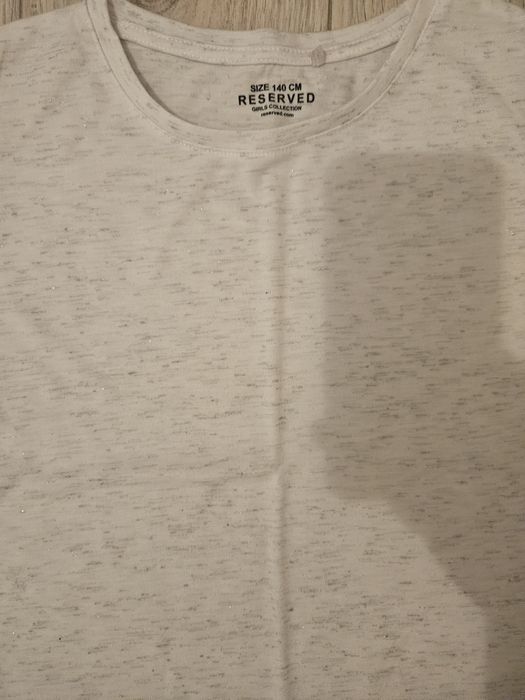 Tricouri albe, Zara, Reserved, 10 ani, 140 cm, 2 bucati