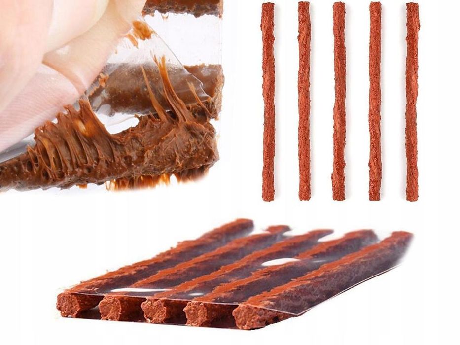 комплект за бърз ремонт на гуми , фитили+лепило и инструменти verk ...