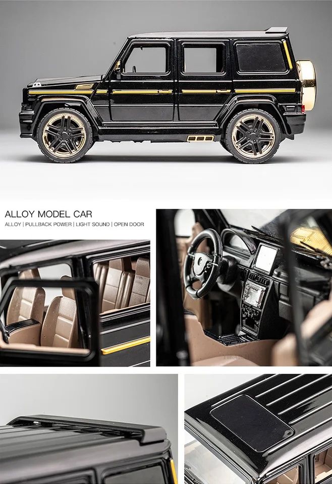 Macheta auto jucarie Mercedes Brabus G65, noua, metal, scara 1:24