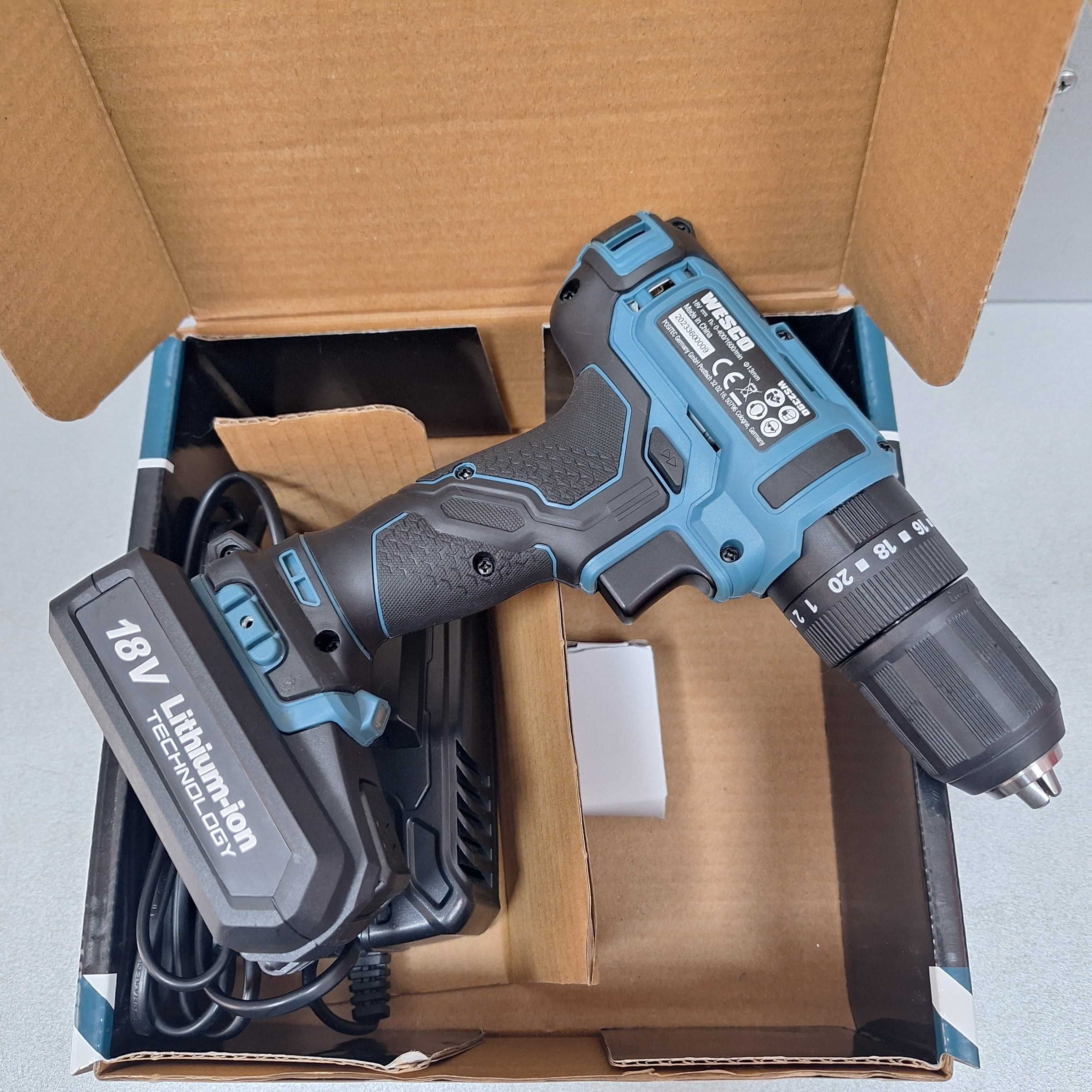 НОВА! Акумулаторна Бормашина/Винтоверт/ Wesco WS2390 18V 50Nm