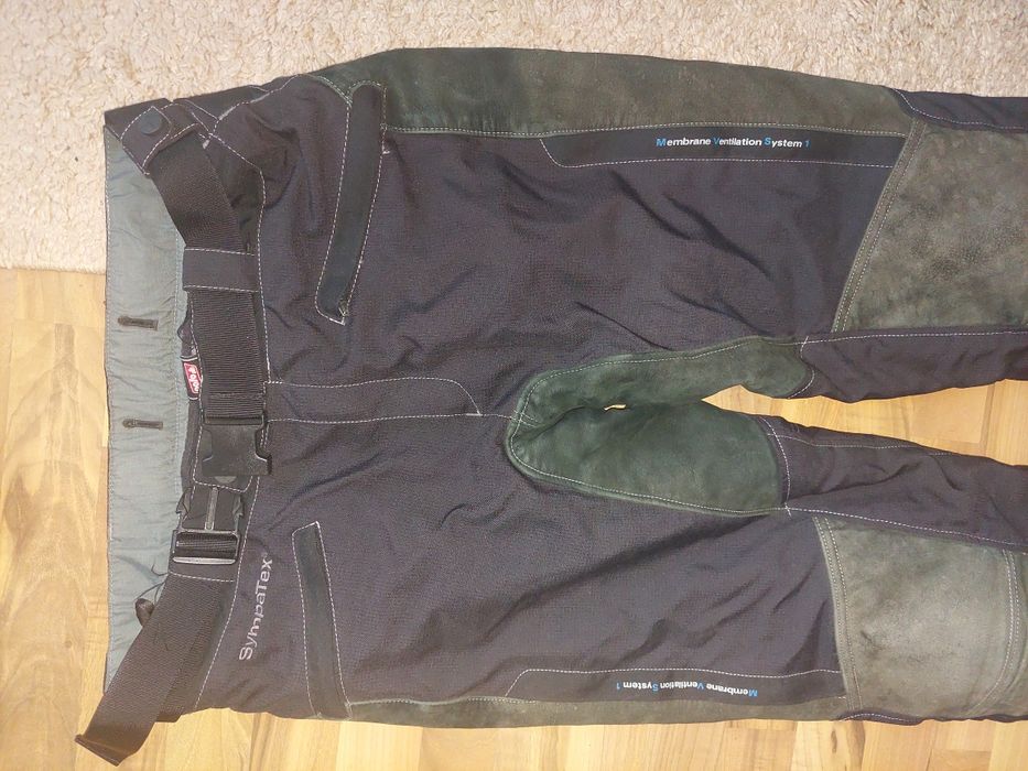 Pantaloni moto,piele și textil,firma Polo drive, XL (54-56)