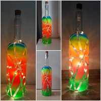 Lampi din sticla reciclata handmade