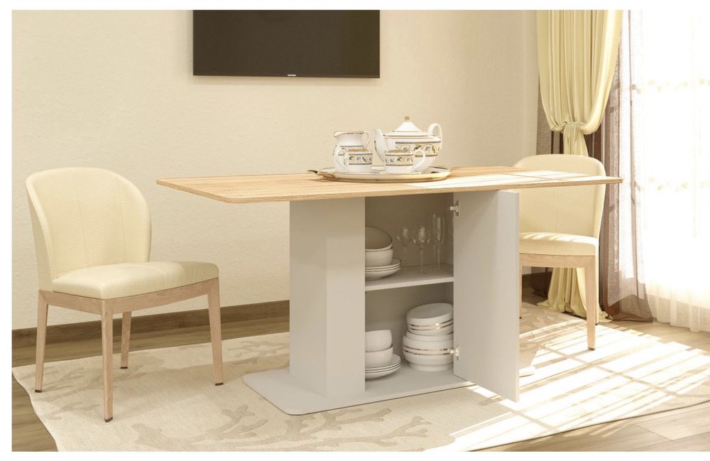 Трапезна маса с опция за съхранение