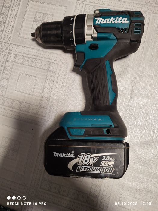 Autofiletanta Makita dhp 484,percuție,acumulator