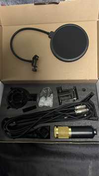 Microfon profesional + interfata audio + cablu XLR male to femal