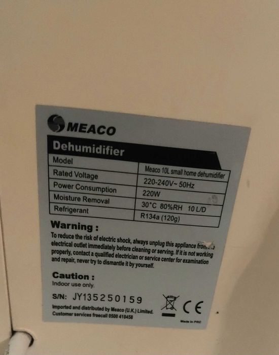 Влагоабсорбатор MEACO 10л. / 24ч.