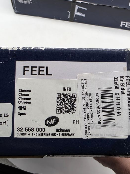 Baterie baie pentru bideu Grohe Feel 32558000, monocomanda, finisaj cr