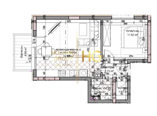 Продава се Двустаен апартамент в Варна, Младост 1 - 72 кв.м за 1221 €/кв.м - Снимка #1