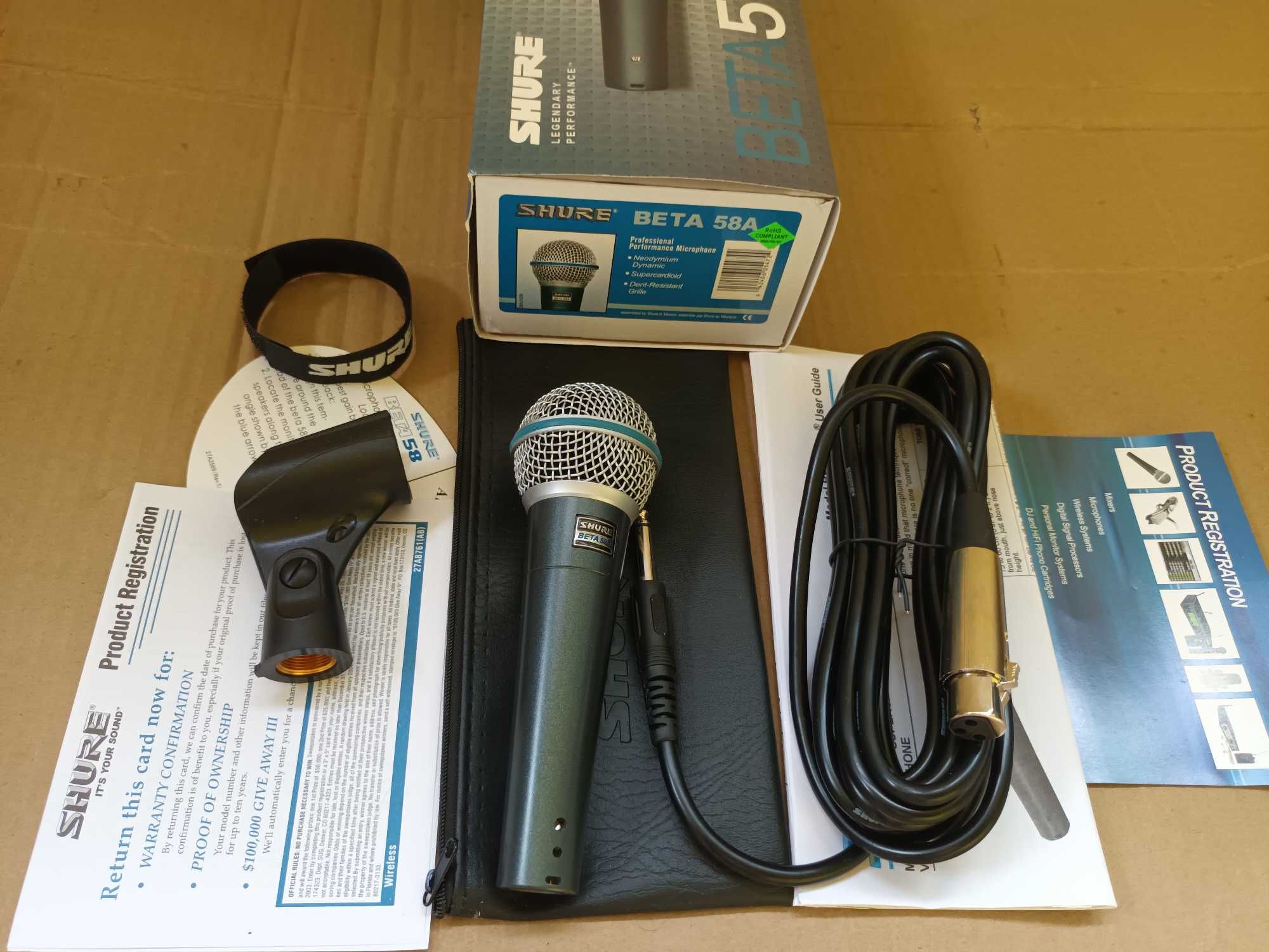 Microfon profesional SHURE BETA 58A * Microfon Karaoke *Microfon DJ