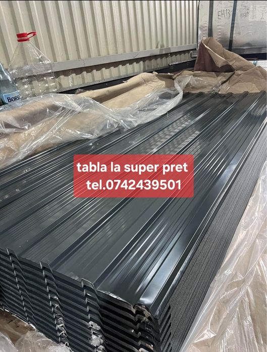 tabla cutata  zincata vopsita