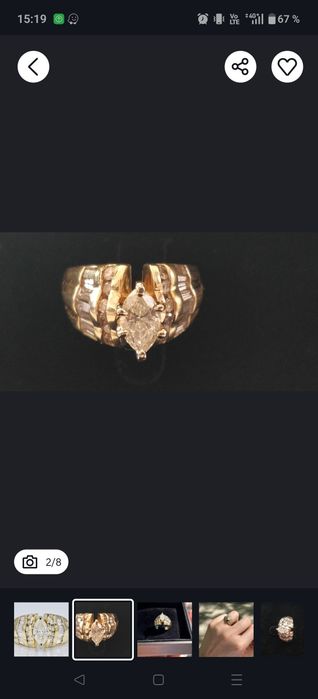 Inel designer cu diamante naturale 1.54Ct total /însoțit de certificat