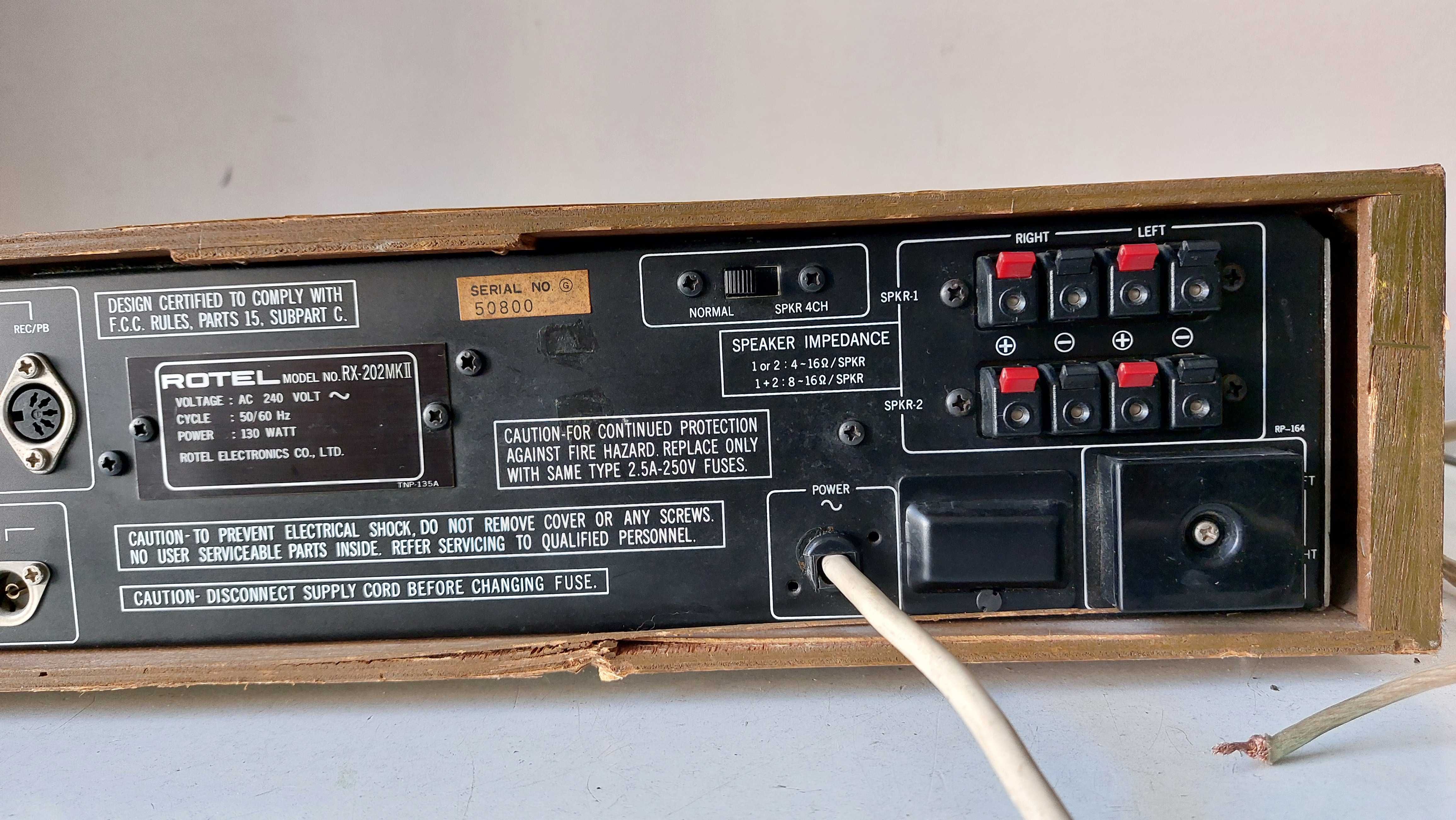 Rotel RX 202 MK 2 muzica