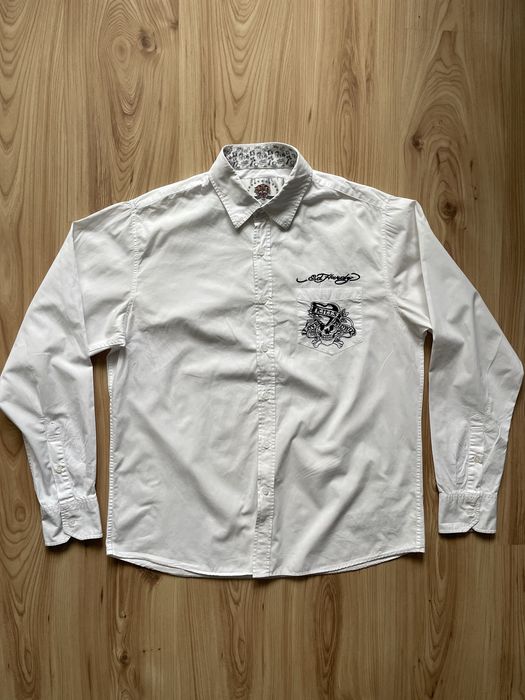 Ed Hardy by Christian Audigier shırt/мъжка риза M/L