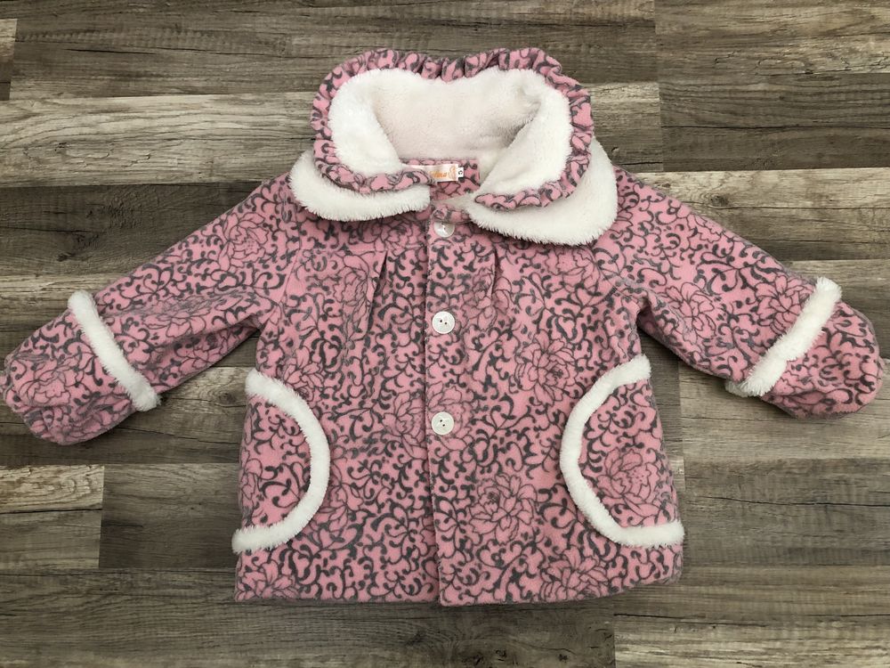 Palton Geaca jacheta roz groasa de iarna 4-5 ani