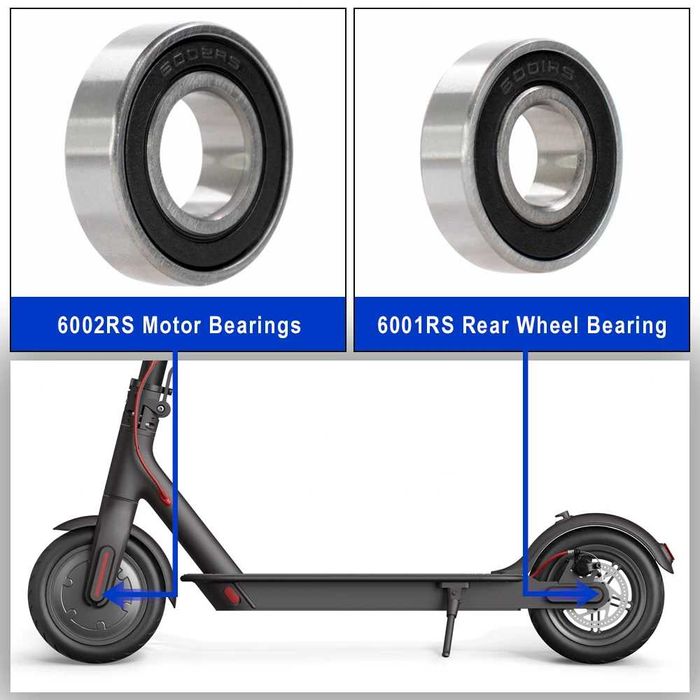 Rulment roata / fata spate 6001RS Xiaomi M365 1S Pro Pro 2 Ninebot G30