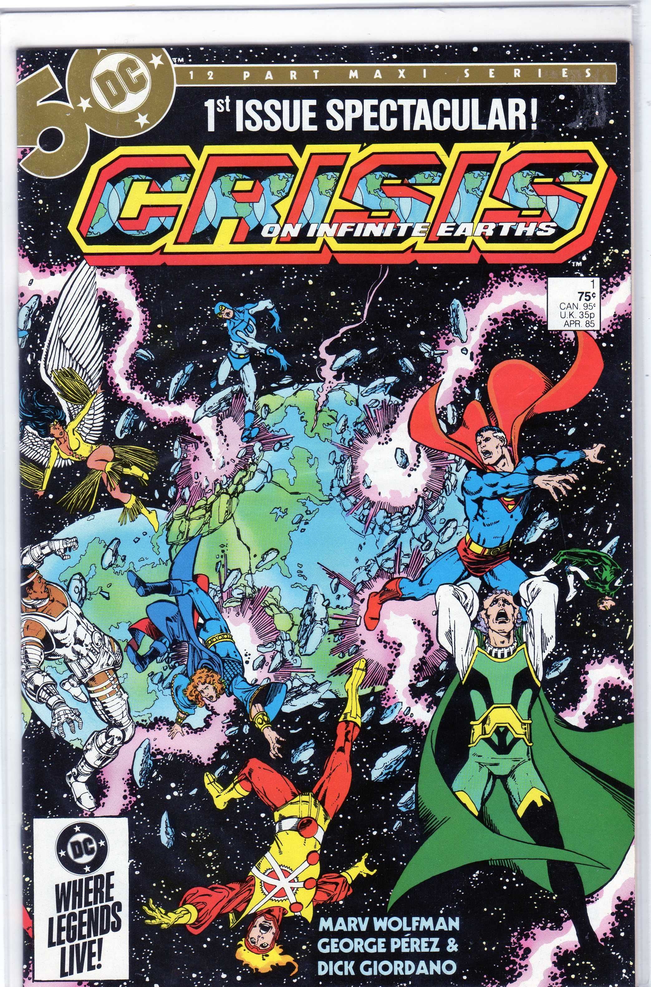 Crisis on Infinite Earths #1-10 seria de benzi desenate