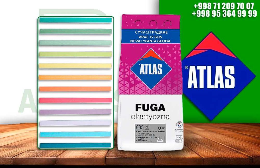 ATLAS fuga Optom narxlarda / Затирка с 50+ цветами / Эпоксидная Фуга