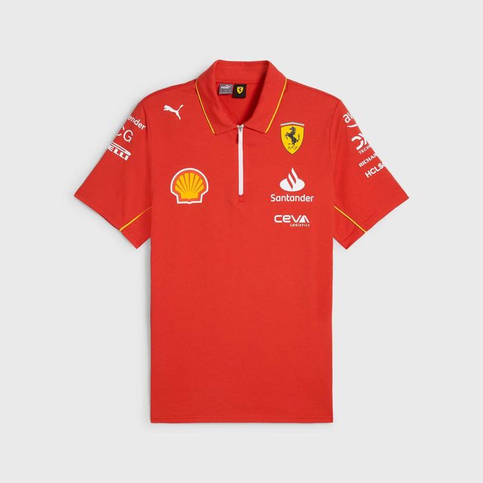 Puma Scuderia Ferrari F1 Team - Оригинална мъжка тениска с яка