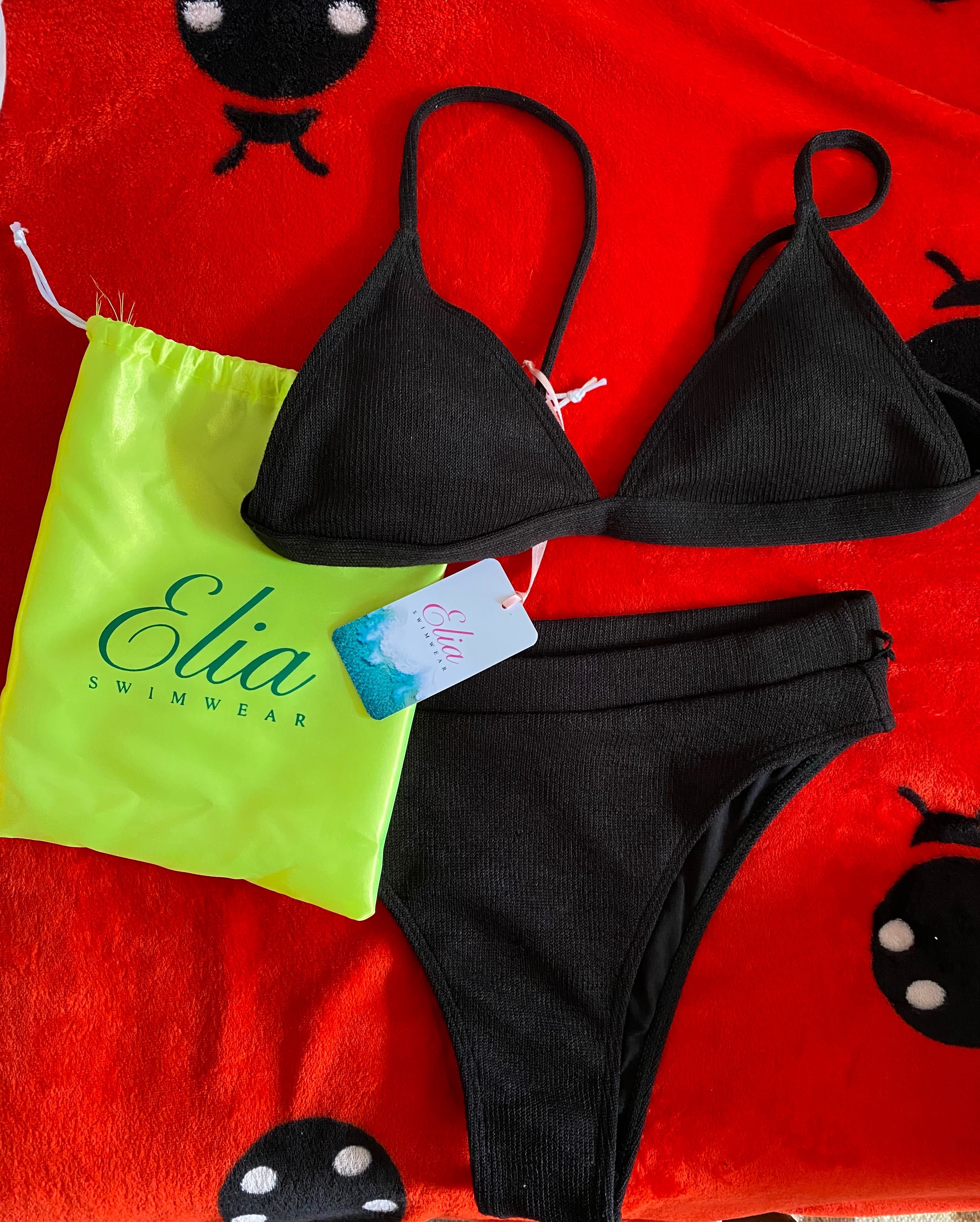 Costum de baie negru Elia Swimwear