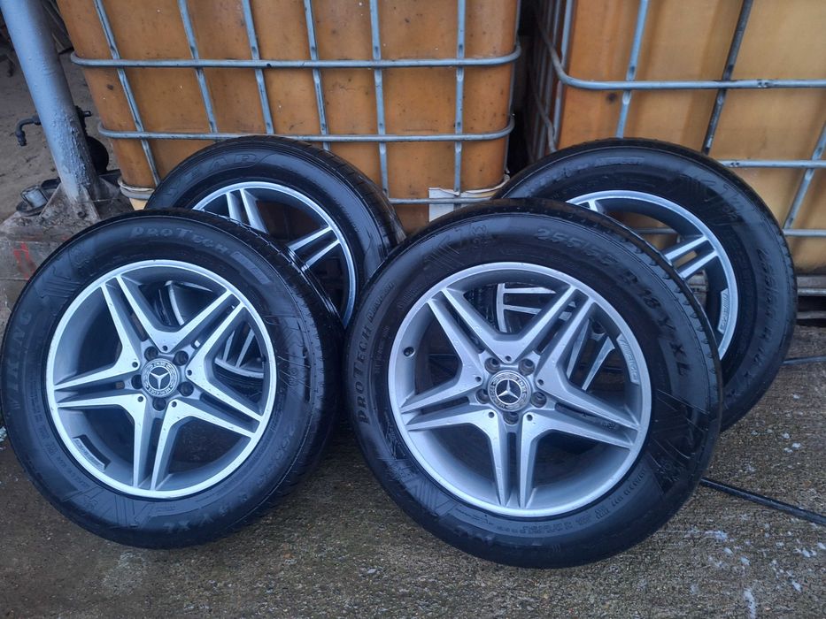 Set 4 jante Mercedes cu anvelope de vara 255/55R18
